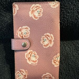 Coach Pink Floral Wallet